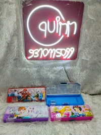 Geometry Box with Magnetic Lock Pencil Holder Pencil Case