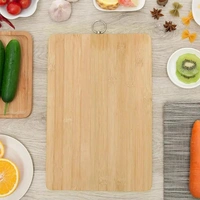 Bamboo Cutting Board, Chopping Board Knife Friendly with Hanging Ring - M-22cmX32cm