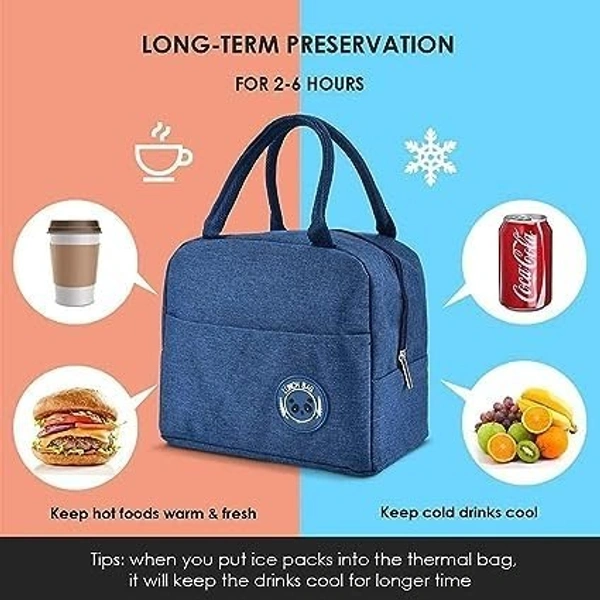 Insulated Reusable Lunch Bag Tote Bag for Women Men & Kids | Lunch Bag for School Picnic Office Outdoor Gym | Travel Box/Tiffin/Storage Bag 