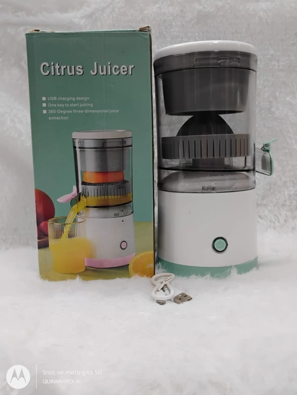 Automatic Citrus Fruit Juicer Electrical Orange Juicer Squeezer Electric Lemon Juicer Rechargeable and Portable for Kitchen Juicer With USB Best Juicer