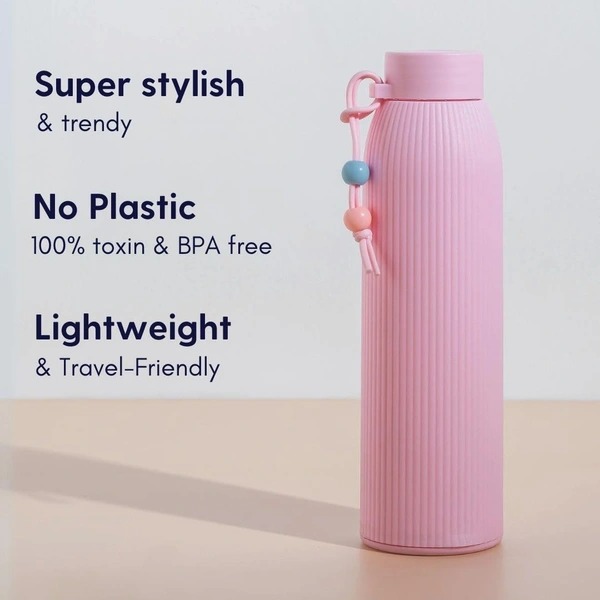 Glass Silicone Water Bottle – Leak Proof, BPA Free, Non-Toxic, Reusable & Foldable Water Bottle for Office, Gym, School, Travel & Outdoors Brand: NeonMicro
