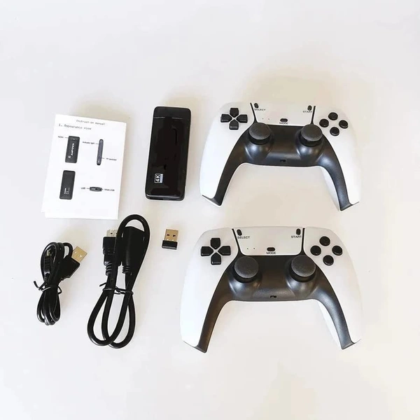 Wireless Retro Game Console, 20000+ games Retro Gaming Console, Retro Game Stick, Plug & Play Video TV Retro Game Stick, Built-in 64G, 9 Emulators, Premium Gaming Dual Controllers (M15-64G)