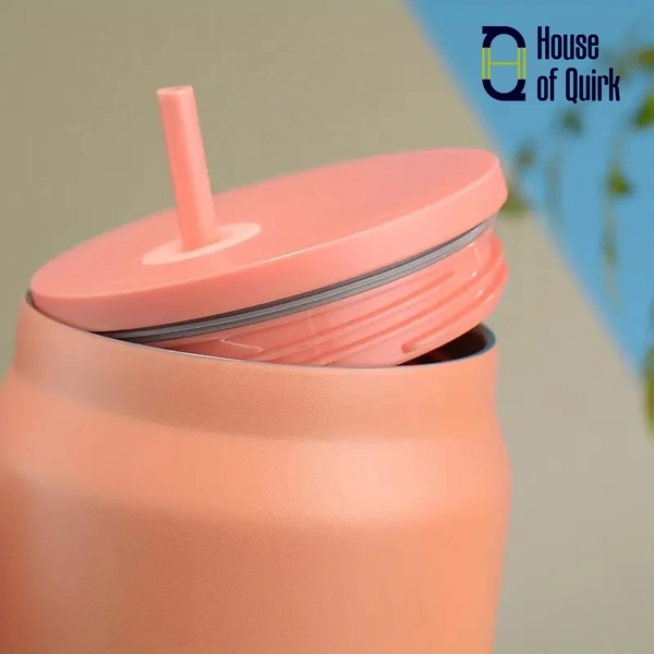 1500ML Mug Tumbler with Handle and Straw Lid, Stainless Steel Large Water Bottle Gifts for Women Men Him Her