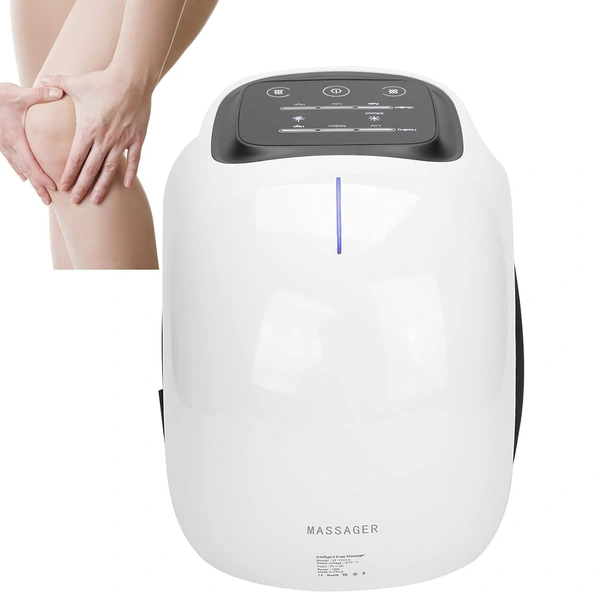 Cordless Knee Massager for Joint Pain, Shoulder, Elbow | 3 Adjustable Heat and Vibration,Red Light Therapy, LED Touch Screen, Cramps, Relieves, Physiotherapy Arthritis for Women and Men