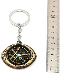 Marvel Avengers Doctor Strange Eye of Agamotto Keychain and Keyring Rotating Shield Eye of Agamotto