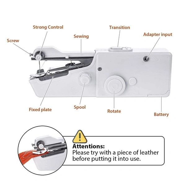 New Handy Stitch Handheld Sewing Machine For Emergency Stitching | Mini Hand Sewing Machine Stapler Style | Silai Machine | Home Tailoring | Hand Machine