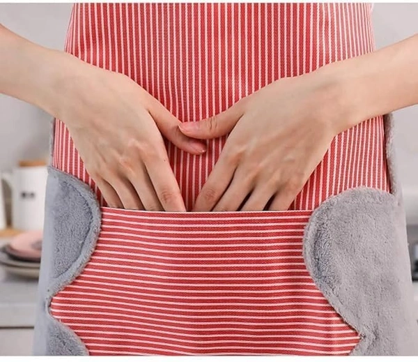 Kitchen Aprons for Women - Waterproof Cooking Apron with Pocket - Oil Proof, Adjustable, and Comfortable Apron for Home, Kitchen, Garden, Restaurant