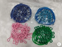 Clip Rope | Cloth Line Rope | Portable Drying Rope with 12 Clips and 2 Hooks | Drying Rope for Balcony-Garden-Terrace-Backyard-Travel-Camping | Multicolor [Pack of 1]