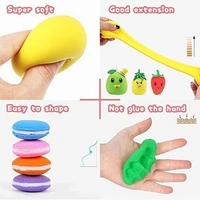 (Pack of 12) Air Dry Clay, Colorful Children Soft Clay, Creative Art Crafts, Gifts for Kids-Multi Color. Non-Toxic Modeling Magic Fluffy Foam Bouncing Clay Putty Kit for Kids with Tools - with tool