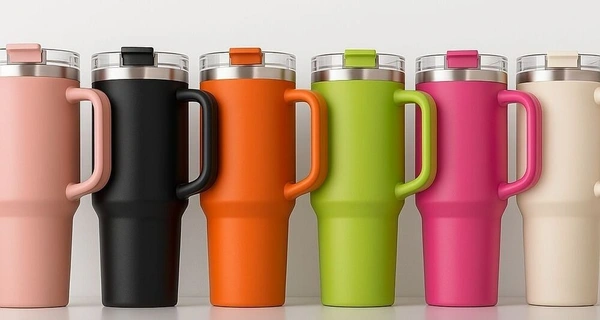 1ST QUALITY 1200ml Insulated Stainless Steel Tumbler With Handle & Straw - Capacity: 1200 Milliliter (Ml)