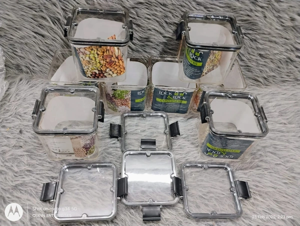 700ml Air-Tight Containers Set| Kitchen Containers Set | Kitchen Organizer | Kitchen Accessories Items | Fridge storage boxes| Kitchen Dabba Set | nuts box storage