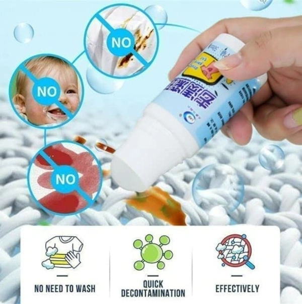 Stain Remover for Clothes | Multi-Purpose Roll Bead Fabric Clothes Stain Remover Pan |Stain Remover for Cotton, Linen, Polyester, Blended Fabric, Denim, Down Jacket etc.