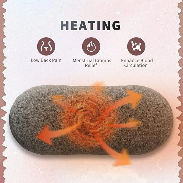 Period Cramp Relief Heating Pad Pain Device with 4 Massage Modes for Menstrual Pain and Belly or Back Pain Relief, LED Display, Comfortable Belt