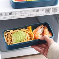 Bento Box Lunch Box, 3-In-1 Compartment Containers - Wheat Straw, Leakproof Eco-Friendly Stackable Bento Lunch Box Meal Prep