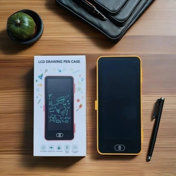 Writing Tablet Pencil Case for Kids – 2 in 1 LCD Digital Slate for Kids, E-Note Pad, Pencil Box for Kids, Doodle Writing Board for School Going Kids, Educational Toys for Kids