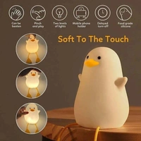 Silicone Duck Soft Touch LED Night Light for Kids Girls Boys