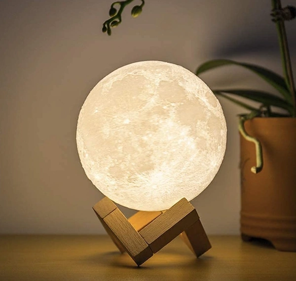 3D Moon Lamp 7 Colour 15 Cm Changeable