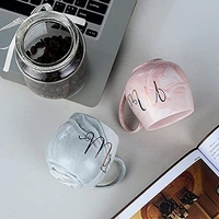 Ceramic Coffee Mug -Mr N Mrs Round Mugs For Couples, Printed Coffee And Tea Ceramic Mug Perfect Wedding Gift Mug Set (Pack Of 2), 300 ML