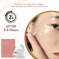 Bio-Collagen Overnight Face Mask|Korean Glass Skin Hydrogel Mask for Deep Hydration,Pigmentation,Anti-Aging&Pore Minimizing|Hyaluronic Acid,Niacinamide,Vitamin E&Centella
