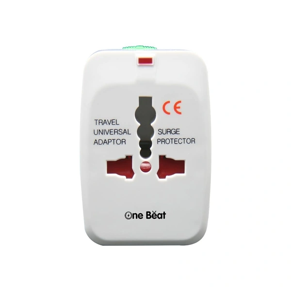 Worldwide Universal Travel Adapter 100V-240V Plug - Worldwide Travel Adapter Compatible in Plugs Used in USA/EU/UK/AU/China/Japan : White