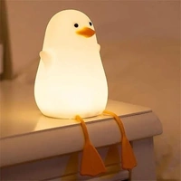 Silicone Duck Soft Touch LED Night Light for Kids Girls Boys