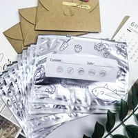 Pack of 10 Reusable Sealed Aluminum Foil Fresh-Keeping Bag,Frozen Meat for Long-Lasting Freshness, Suitable for Kitchen Vegetable, Fruit, Sandwich Refrigerated Bags