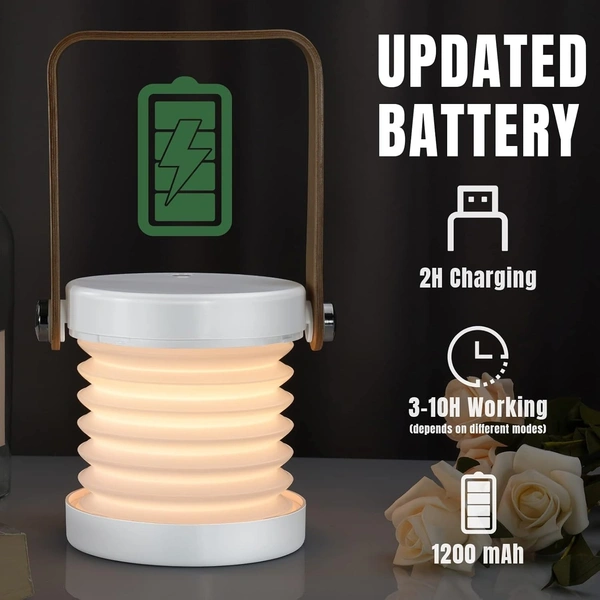 Folding LED lantern lamp