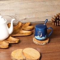 400 ml Love Your Life Coffee Mug, Mugs for Coffee, Diwali Gifts, Birthday Gift, Coffee Mug with Lid, Tea Mug, Cups and Mugs, Ceramic Coffee Mug, Cute Coffee Mug with Spoon