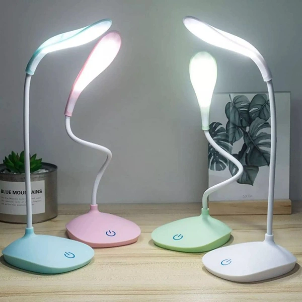 Plastic LED Study Lamp Rechargeable,Table Lamp for Study Room, Desk Lamp Light with 3 Brightness Levels,Portable USB Table Light,Study Table Lamp for Students,Reading & Work at Home