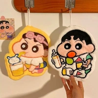 Cute Shinchan Hanging Hand Towel, Ultra-Soft Cartoon Face Towel, Super Absorbent Kids & Adults Use, Quick Dry Multipurpose Hand Cloth for Bathroom, Kitchen & Travel (1 PCS)