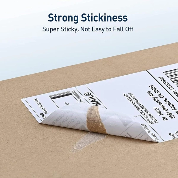 100mm x 150mm Direct Thermal Shipping Labels, 4"x 6" Sticker Rolls, 400 Labels per Roll, Strong Adhesive, Barcode Compatible for E-Commerce Couriers - Pack of 1 (400 Labels) - PACK OF 1