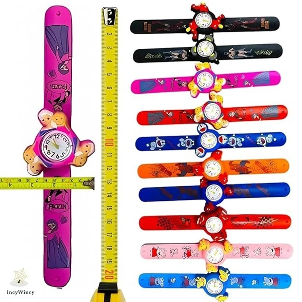 Slap Band Spinning Wrist Watch for Kids 