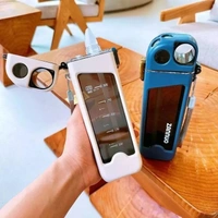 Sports Water Bottle 350ML, Leakproof Square BPA Free Plastic Portable Drinks Bottle, Sturdy and Durable Flat Water Bottle for Sports, Fitness, Gym, Cycling