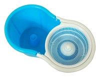 Plastic Mop Bucket  WITH BOX Quick Spin Mop with 2 Microfiber Wet Dry Mophead Floor Cleaning pocha Extendable Handle Removable Wringer 360° Floor Cleaner Mopping Set 