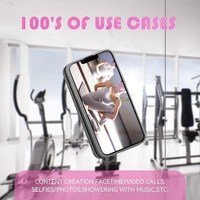 Suction Phone Case, Phone Suction Sticker, Silicone Suction Phone Case for Hands-Free Mobile Accessory Holder Grip, Video Phone Accessory Compatible Mirror, Shower