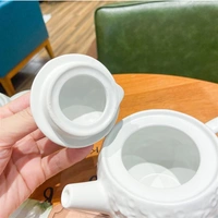 Teapot 380ML Teapot Cup Set Creative Moon and Astronaut Shaped Teapot Ceramic Tea Maker and Glass Cup Coffee Maker Tea Kettle