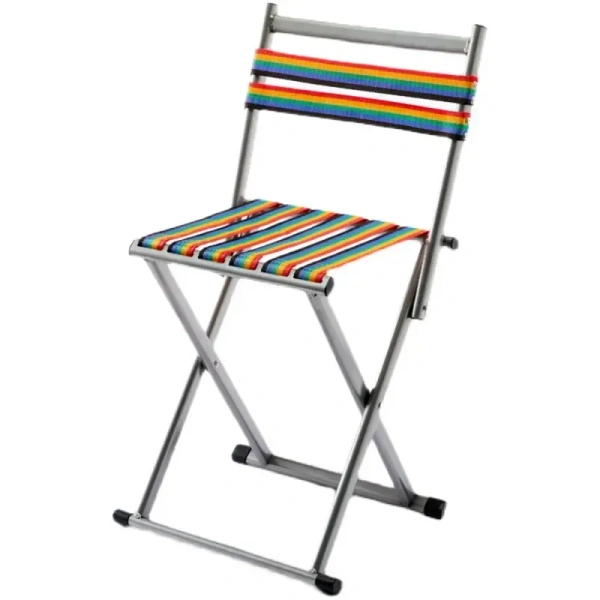 Foldable Camping Chair, Heavy Duty Outdoor Portable Lightweight Folding Stool, Fishing Hiking Beach Picnic Stool Collapsible Camping Stool Mini for Travel Garden Chair
