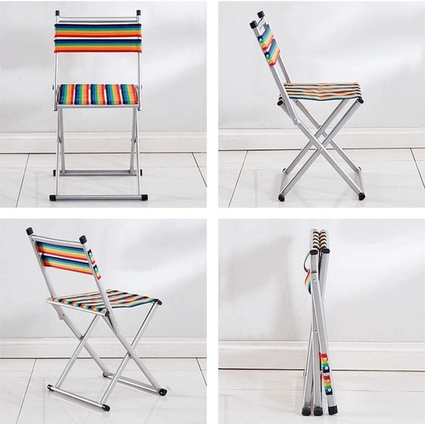 Foldable Camping Chair, Heavy Duty Outdoor Portable Lightweight Folding Stool, Fishing Hiking Beach Picnic Stool Collapsible Camping Stool Mini for Travel Garden Chair