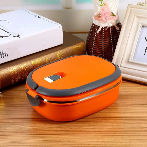 Stainless Steel Bento Box, Leakproof Lunch Box with Handle Insulated Food Storage Container for Work Travel