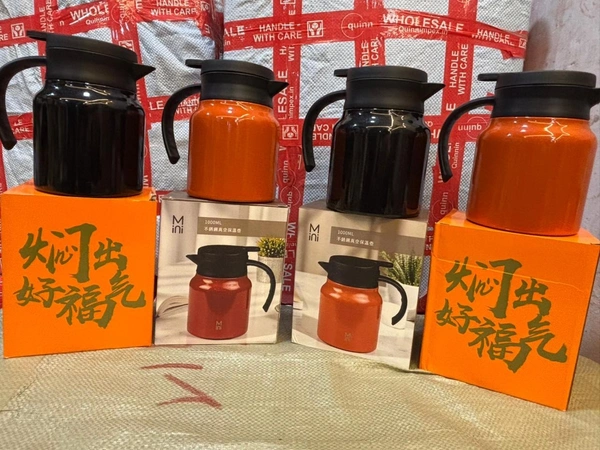 Teapot with Steel Infuser 1000ml, Carafe with Steel Teapot with Handle, Vacuum Insulated Thermosteel, BPA-Free, Keeps Beverages Hot or Cold (