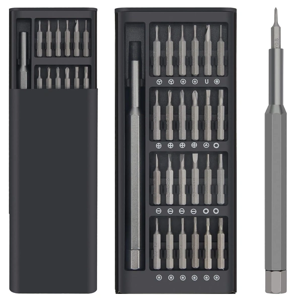 24 in 1 Mini Screwdriver Set with Case, Small Screwdriver Set of Flathead and Phillips, Screwdrivers Magnetic Micro Screwdriver Kit, Screwdriver Set for Electronics、Jewelers、PC、Glasses