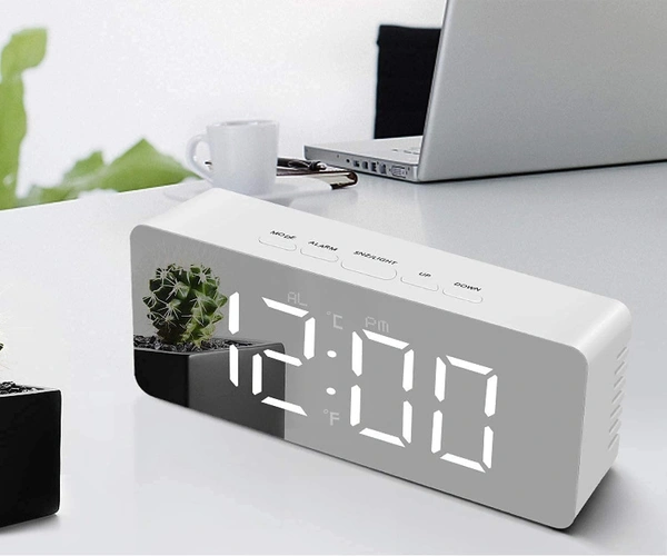 Digital Led Mirror Office Clock 