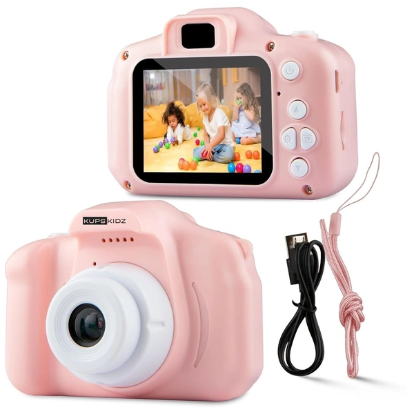 Kids Camera Toy, Children Camera Toys for Kids Age 3-12, Christmas/Birthday Gifts for Kids, 1080P HD Video Kids Digital Camera, Gift for 3 4 5 6 7 8 9 10 11 12 Year Old Girl & Boys (Pink)