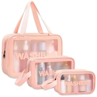 Clear Makeup Pouch Set, Cosmetic Organizer Bag 3pcs