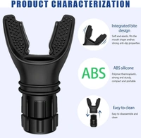 Portable Muscle Trainer, Breathing Trainer with Resistance Adjustable, Lung Trainer with Excellent Quality Silicone, Improve Breathing Capacity and Endurance,Lightweight,Easy to Clean