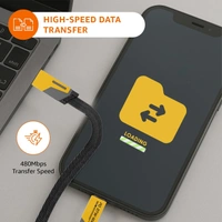 Quad Pro 4-in-1 Metal Flat Braided Indestructible Cable (1.5m, 60W) – Ultimate All-in-One Charging Solution