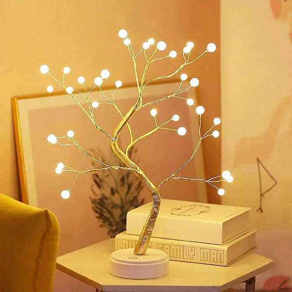 LED Shimmer Tree Desk Lamp