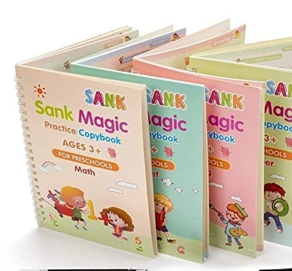 4pc Sank Magic Book With 2Pen 10 Reffill