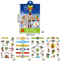 Temporary Tattoo for Kids 8 Sheets Waterproof Temporary Tattoo Cartoon Stickers Birthday Party Gift Toy Toys for Children Toy Story Party Decorations