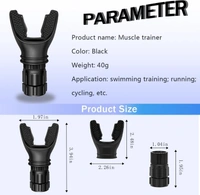 Portable Muscle Trainer, Breathing Trainer with Resistance Adjustable, Lung Trainer with Excellent Quality Silicone, Improve Breathing Capacity and Endurance,Lightweight,Easy to Clean